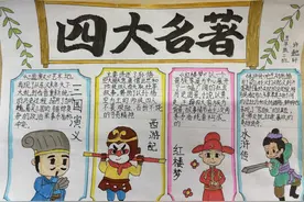 “约会名著 同醉经典”  ——灞桥区三殿中心小学开展语文手抄报活动图片