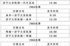 出行提示！济宁城际公交集团将调整机场 高铁公交专线运营时间图片