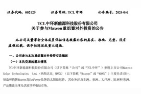 TCL中环要控股这家公司！刚刚，后者股价大跌图片