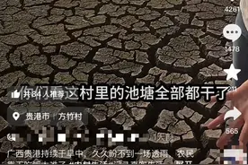 广西多地干旱，有农户反映鱼塘干涸，多部门积极参与抗旱图片