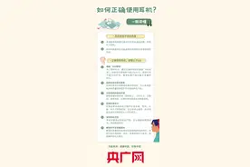 健康中国｜如何正确使用耳机？一图读懂图片