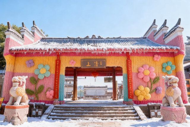 降温啦！龙虎山景点集体“穿”毛衣啦！