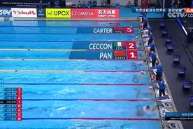 近3站百米首冠！游泳世界杯新加坡站：潘展乐46秒09夺100自冠军图片