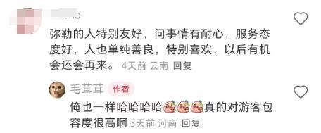 弥勒人被夸了！友好、耐心、善良、态度好...
