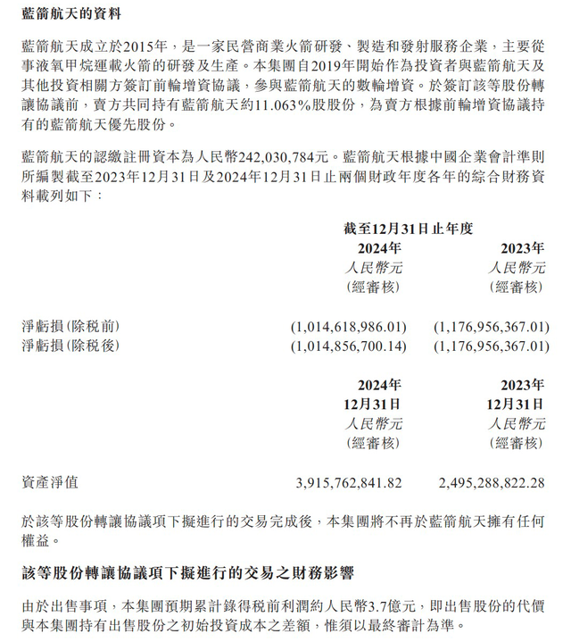 200亿估值！“中国版SpaceX”冲刺商业航天第一股！