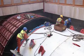 佛山地铁4号线三水段有新进展，东交公园站主体结构完成封顶图片