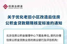 北京新政！购买老旧小区改造房，公积金贷款期限可增加20年图片