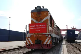 首趟进口农产品中欧班列抵汉图片