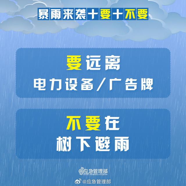 暴雨来袭牢记“10要10不要”