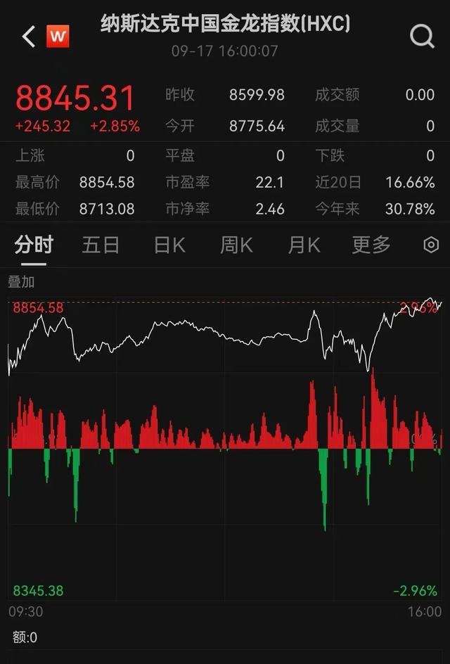 美股中国资产大涨