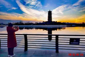 冬至余韵，晚霞添彩！快来看孝妇河湿地公园绝美瞬间图片