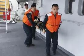 国防部：海军舰艇成功救助受伤渔民图片