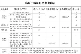 关于调整临夏市城镇自来水价格的通知图片