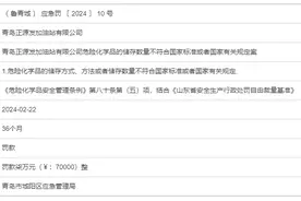 危险化学品储存数量不符合标准 青岛正源发加油站有限公司被处罚图片