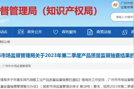 2023年广州市箱包产品质量监督抽查结果图片