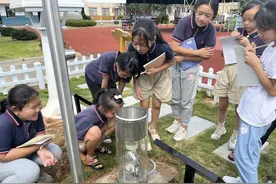 生物绘画、气象小主播、科普气象站，这所小学的科普活动丰富多彩图片