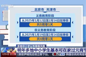 多地中小学公布寒假天数 明年元宵节基本可在家过图片