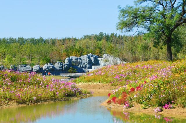 一湖两堤十二岛，玉河湿地公园正式开园迎客