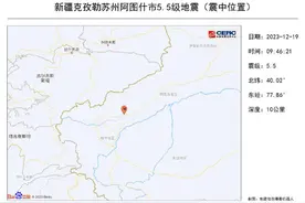 新疆阿图什5.5级地震暂无人员伤亡，专家：与甘肃地震关联不大图片
