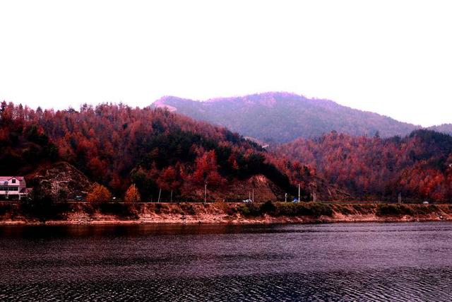 英山两河口红叶如画