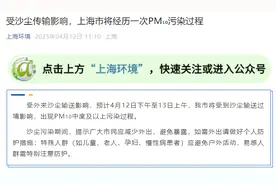 上海紧急提醒：减少外出！沙尘来袭！风越来越大了，刚刚预警升级为黄色！有8级阵风9-10级的大风图片