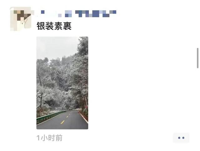 刚刚！凤凰山下雪啦！是真的！