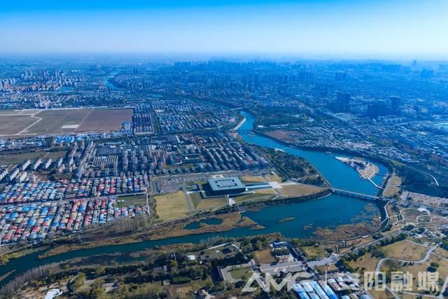 视觉安阳丨风吹殷墟芦苇白 水净天青入画来