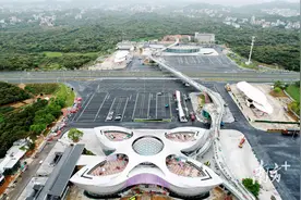 广东柏桥服务区顺利竣工，将于本月试运营图片