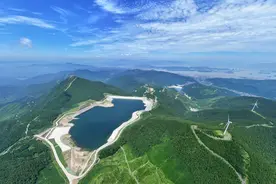 浙江宁波首座大型抽水蓄能电站首台机组正式投产发电图片