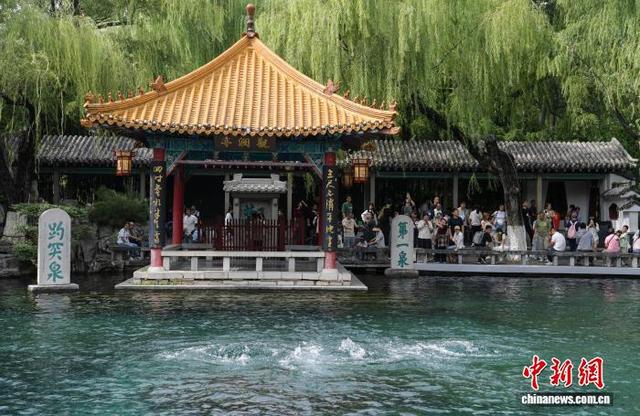 山东济南：72名泉喷涌欢腾引游人