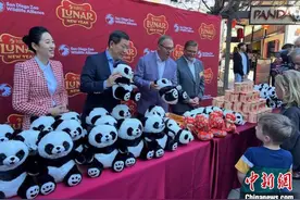 美国圣迭戈动物园在“熊猫岭”欢庆蛇年新春图片
