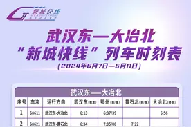 6月7日起，武汉新城快线有调整图片