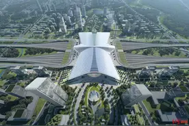 直击高铁天府站：68根柱撑起超1.8万吨钢，2026年建成图片