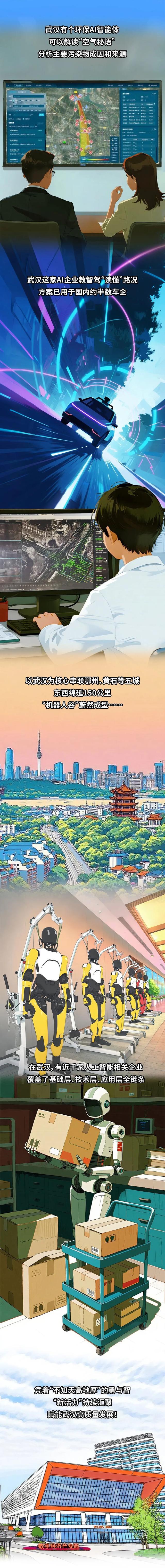 10秒“写”病历、智能船长“掌舵”，武汉AI新势力赋能高质量发展丨一图看懂