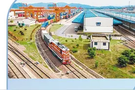 中欧班列动能强劲图片