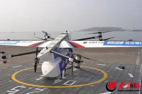 北方首条海岛低空物流常态化运输航线在青岛启用图片