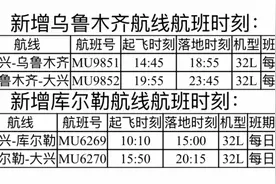 新航季东航加大在京运力投放 新增飞乌鲁木齐、库尔勒航线图片