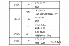 刚刚，江西省中考时间定了！图片