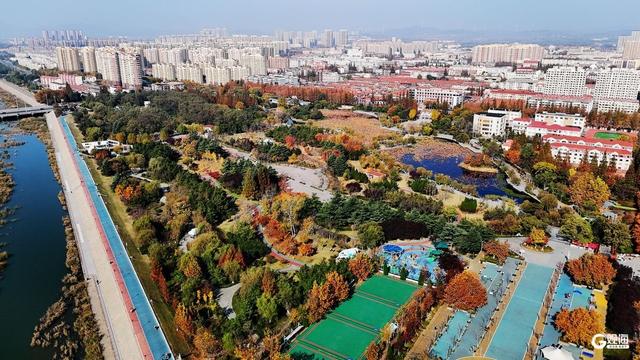 秋染双珠：斑斓叶色与湖光闲情