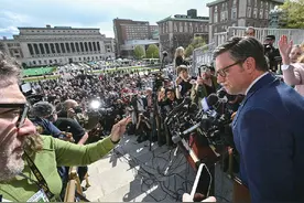 众院议长声称要派军队，得州州长威胁关进监狱，美政客对抗议学生放狠话图片