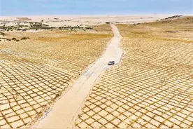翁牛特旗第16条穿沙公路通车图片