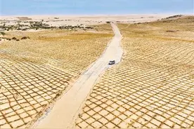 翁牛特旗第16条穿沙公路通车图片