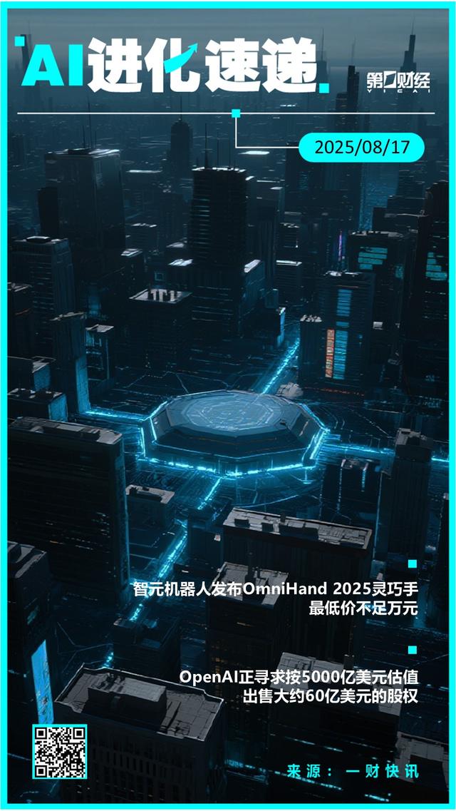 AI进化速递 丨智元机器人发布OmniHand 2025灵巧手