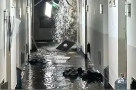 温州医科大学宿舍被污水淹了？回应：系消防管道破裂，已修好图片