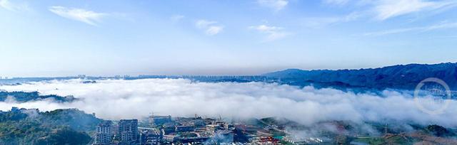 云绕科学城 雾染好风光