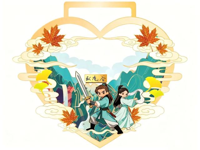 快来和山野“比个心”！卧龙谷秋日徒步，解锁你的专属奖牌
