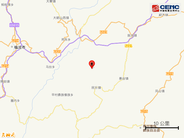 云南普洱景谷县发生3.2级地震