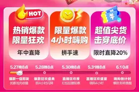 唯品会“618”年中特卖节次轮高潮今晚开启：超值热门好货直降20%以上图片