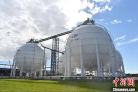 满洲里建设中飞仓储物流项目 进口俄罗斯液化气图片