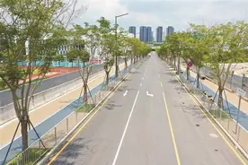 九龙山数字城4条配套道路通车图片